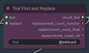 Text Find And Replace Node